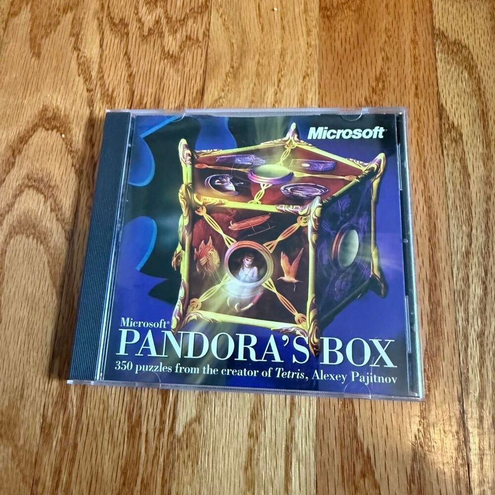 Microsoft Pandora's Box Alexey Pajitnov Jewel Case First Edition 1999